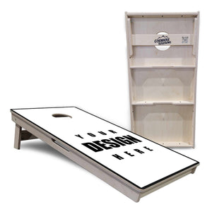 Complete Tournament Cornhole Bundle - Boards, Bags & Carrying Case - Custom