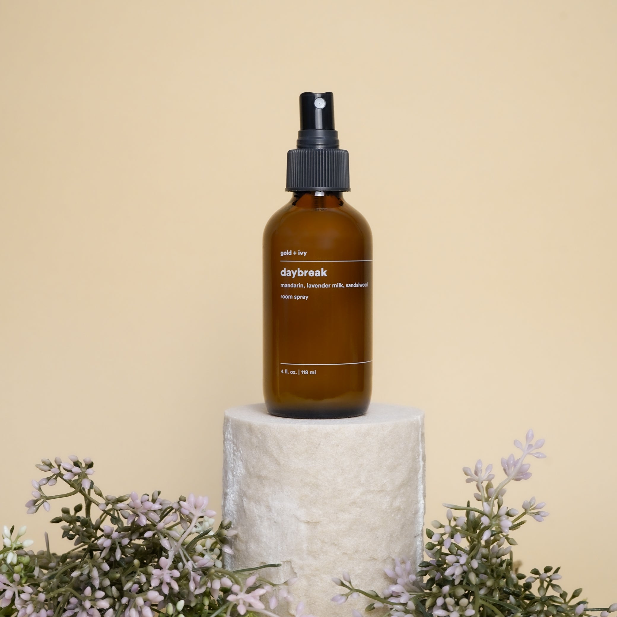 Daybreak room + linen spray by gold + ivy, room spray main product photo