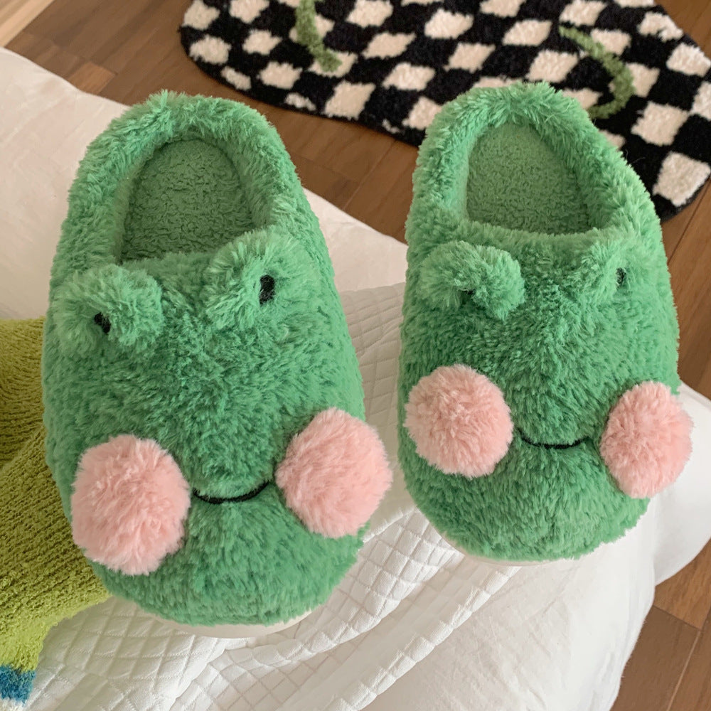 Fantastic Cartoon Frog Slippers by The Mississippi Mermaid Mercantile