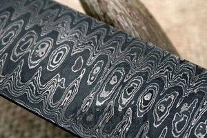 Damascus Steel 15" x 1.75" Blank Billet (Ledder) for Knife Making