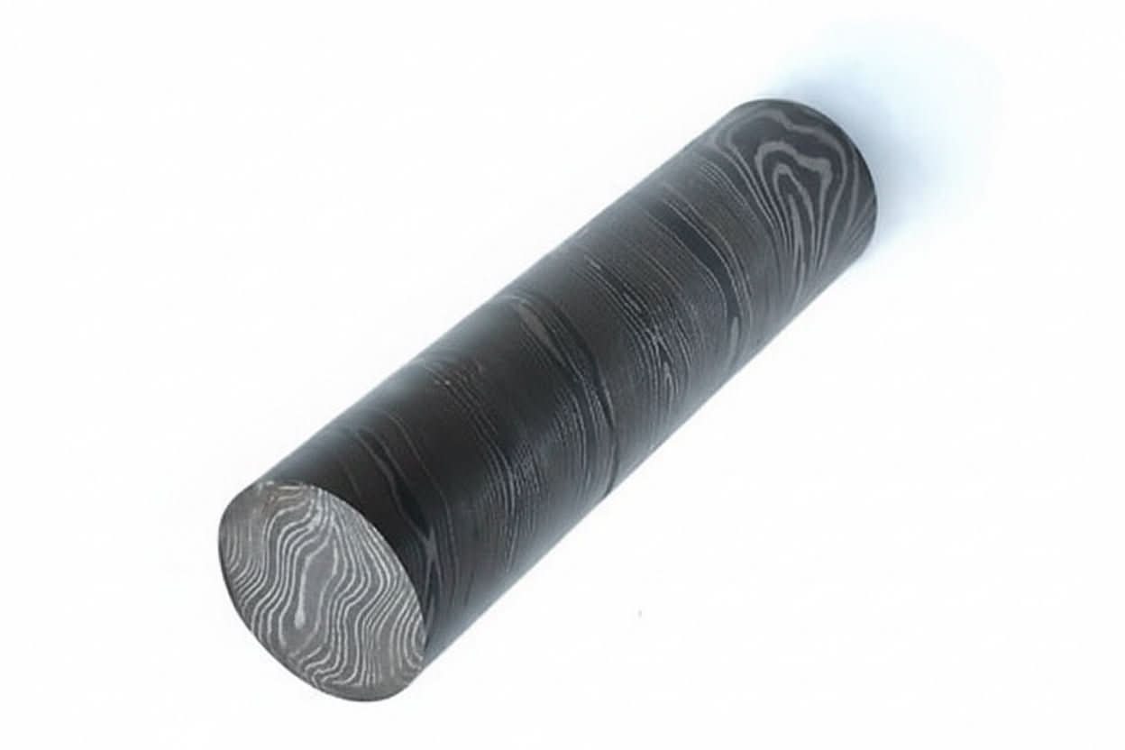 Damascus Steel Rod – 5” Length | Ideal for Ring Making, Knife Crafting & Custom Projects by JW SteelCrafts, Damascus knife main product photo