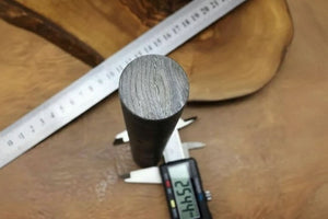 6” Damascus Steel Round Bar Rod 25.5 mm Diameter for Ring Making