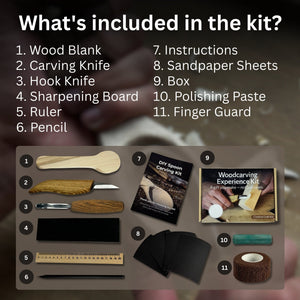 DIY Spoon Carving Kit for Beginners – Hook Knife & Whittling Tools by Sharky Forged Steel Tools – view 2
