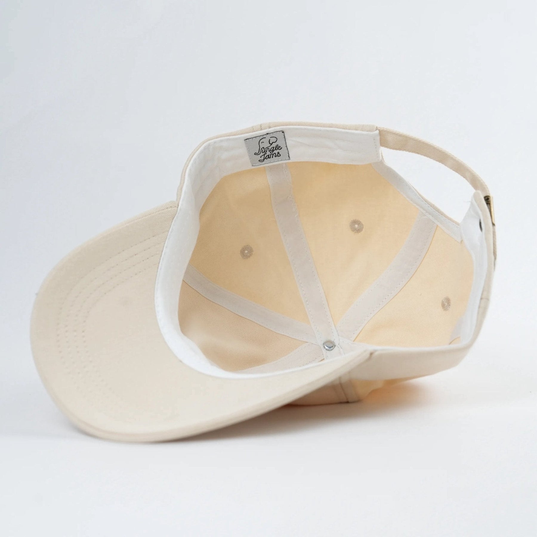 Additional view of Don't Worry, Be Capy embroidered baseball hat for kids and adults