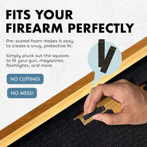 Large Thin Blue Line American Flag Gun Safe - Quick Access Hidden Gun Safe for Rifles, Shotguns, & Handguns - Gun Concealment Furniture with Magnetic Lock - Gun Self Hidden Storage (Blue Line)