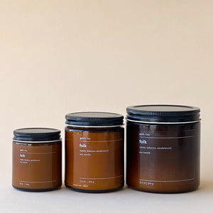 Folk by gold + ivy, scented candle detail photo 4