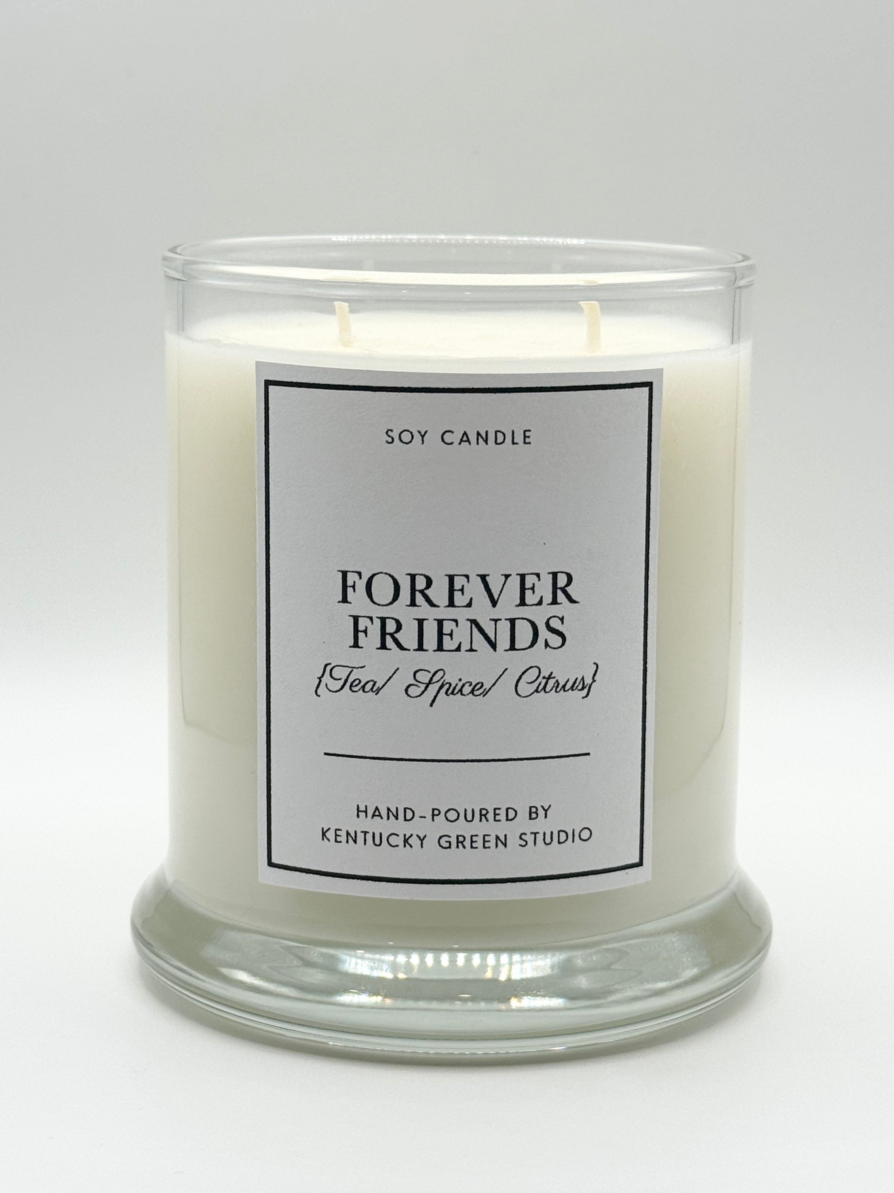 Forever Friends Soy Candle by Kentucky Green Studio, scented candle main product photo