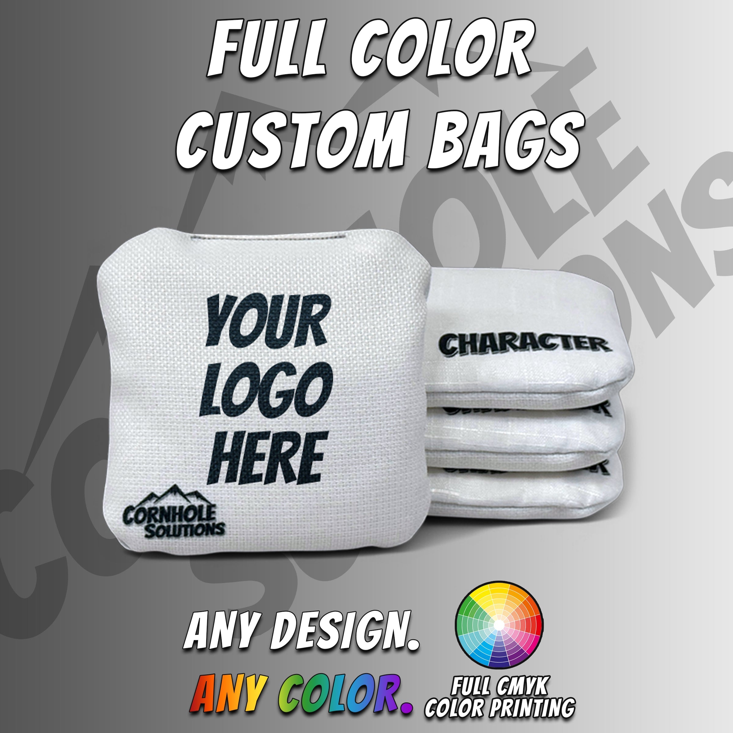 Custom - PRO Bags - Regulation 6"x6" – Set of 4 - Character Series (Speed 6 & 8)