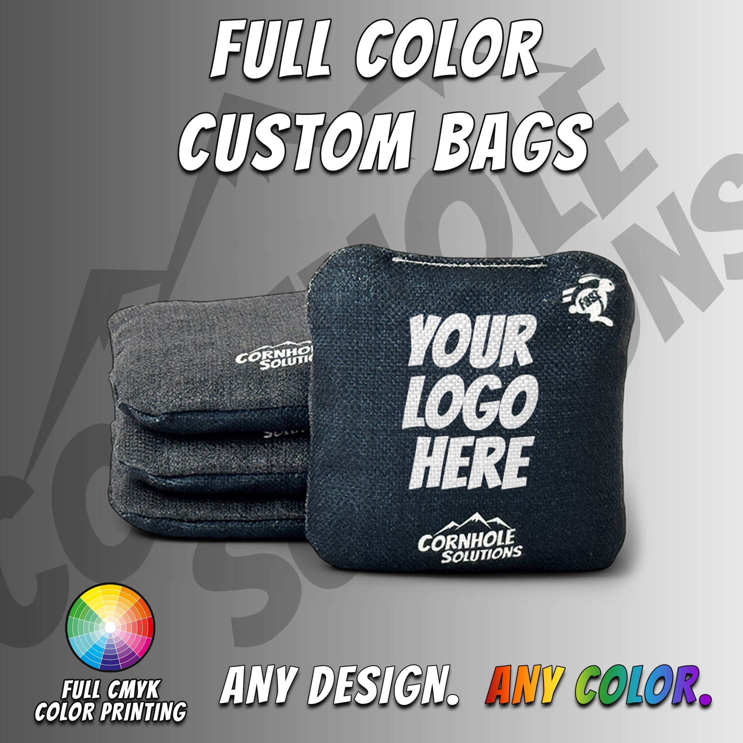 Custom - REC Cornhole Bags  – Regulation 6"x6" – Set of 4