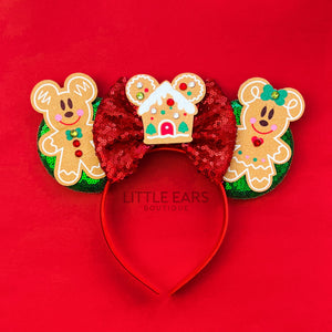 Gingerbread Christmas Ears by Little Ears Boutique, headbands main product photo