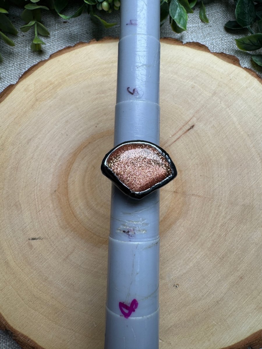 Goldstone Ring Size 6