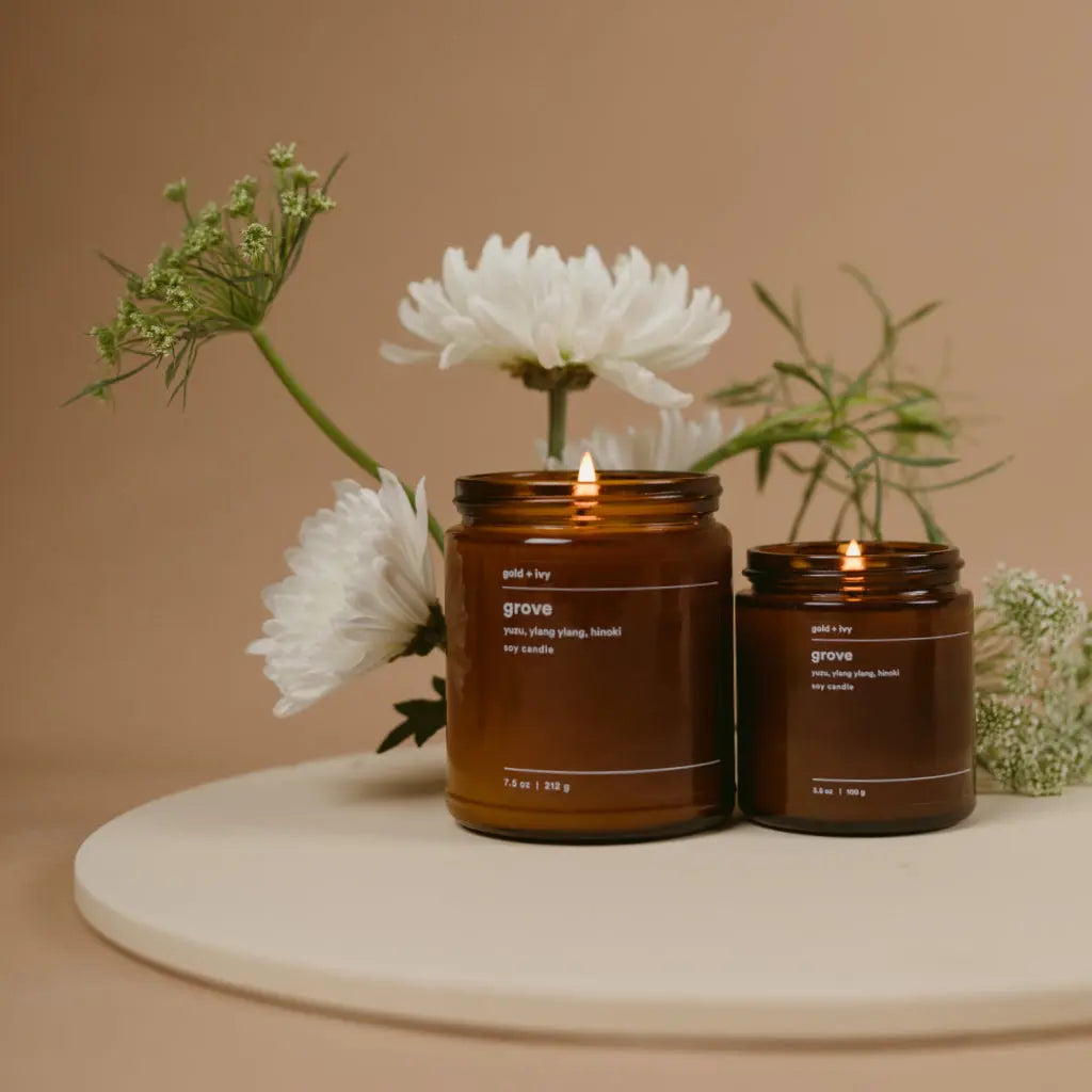 Grove by gold + ivy, scented candle main product photo