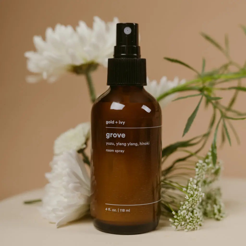 Grove room spray by gold + ivy, scented candle main product photo