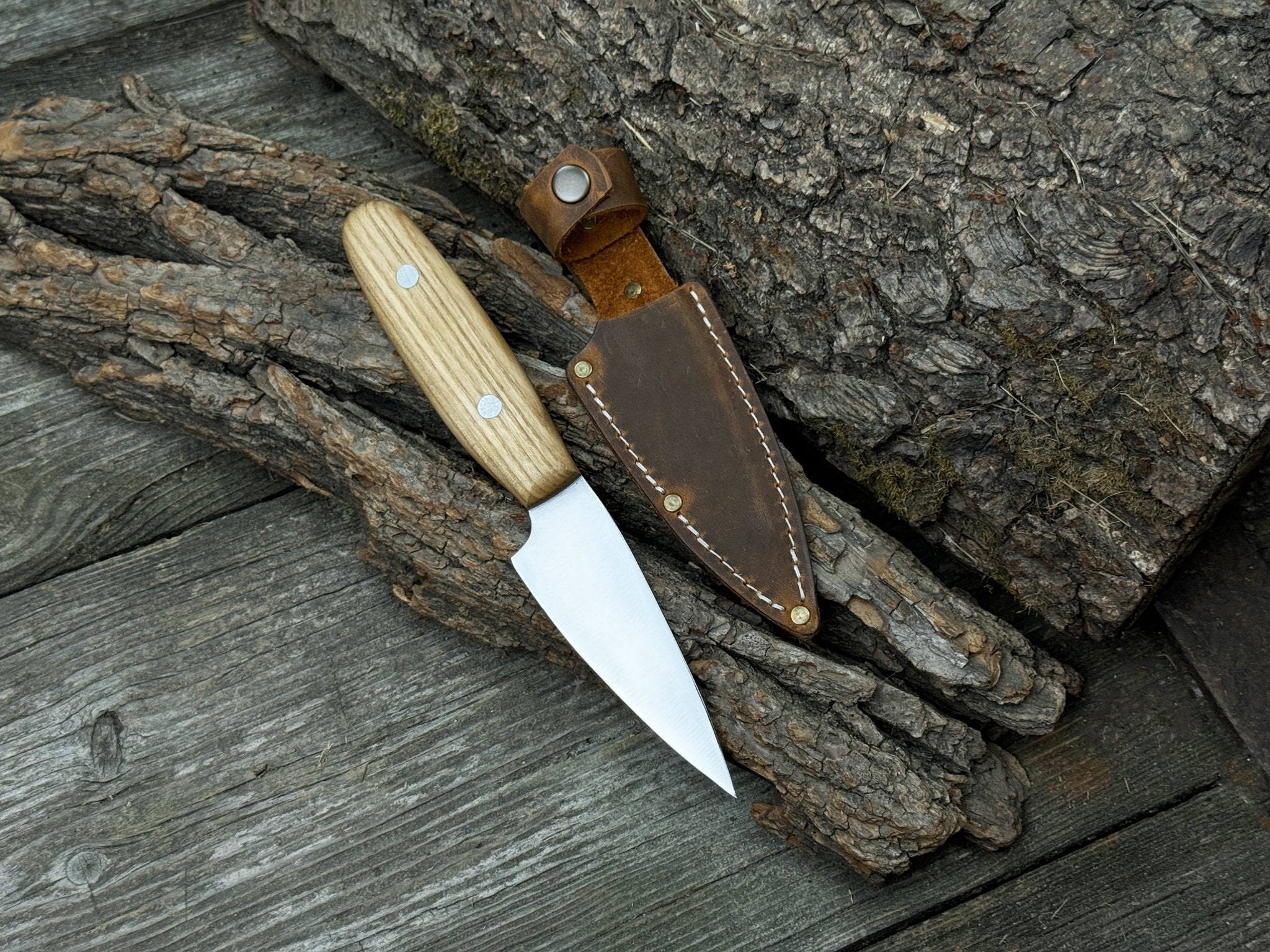 Hand-Forged Bushcraft Knife, 10 cm (3.94 inches)