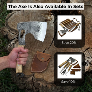 Hand-Forged Camping (Chopping) Axe, 0.6 kg (1.32 Ibs)