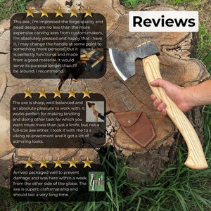 Hand-Forged Carving Axe, 1.05 kg (2.31 Ib)