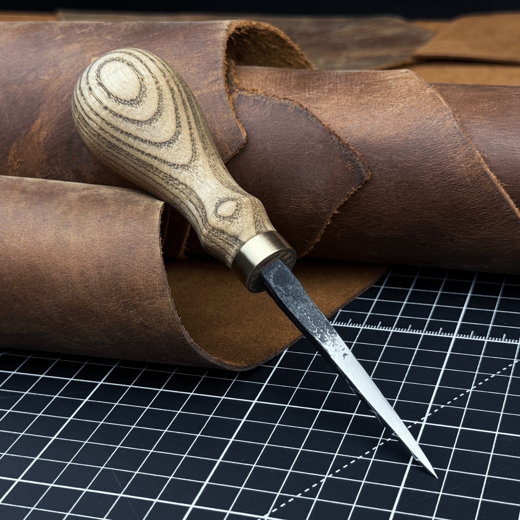 Hand-Forged Leather Awl