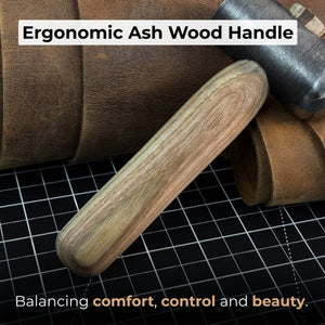 Hand-Forged Leather Hammer, 500 g (17.6 oz)