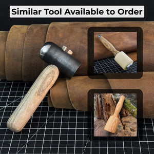 Hand-Forged Leather Hammer, 500 g (17.6 oz)