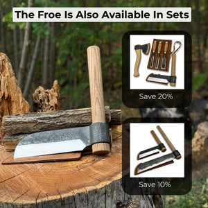 Hand-Forged Splitting Froe, Blade - 15.5 cm (6.1 inches)