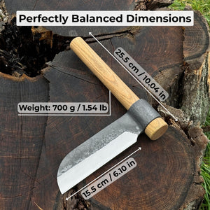Hand-Forged Splitting Froe, Blade - 15.5 cm (6.1 inches)