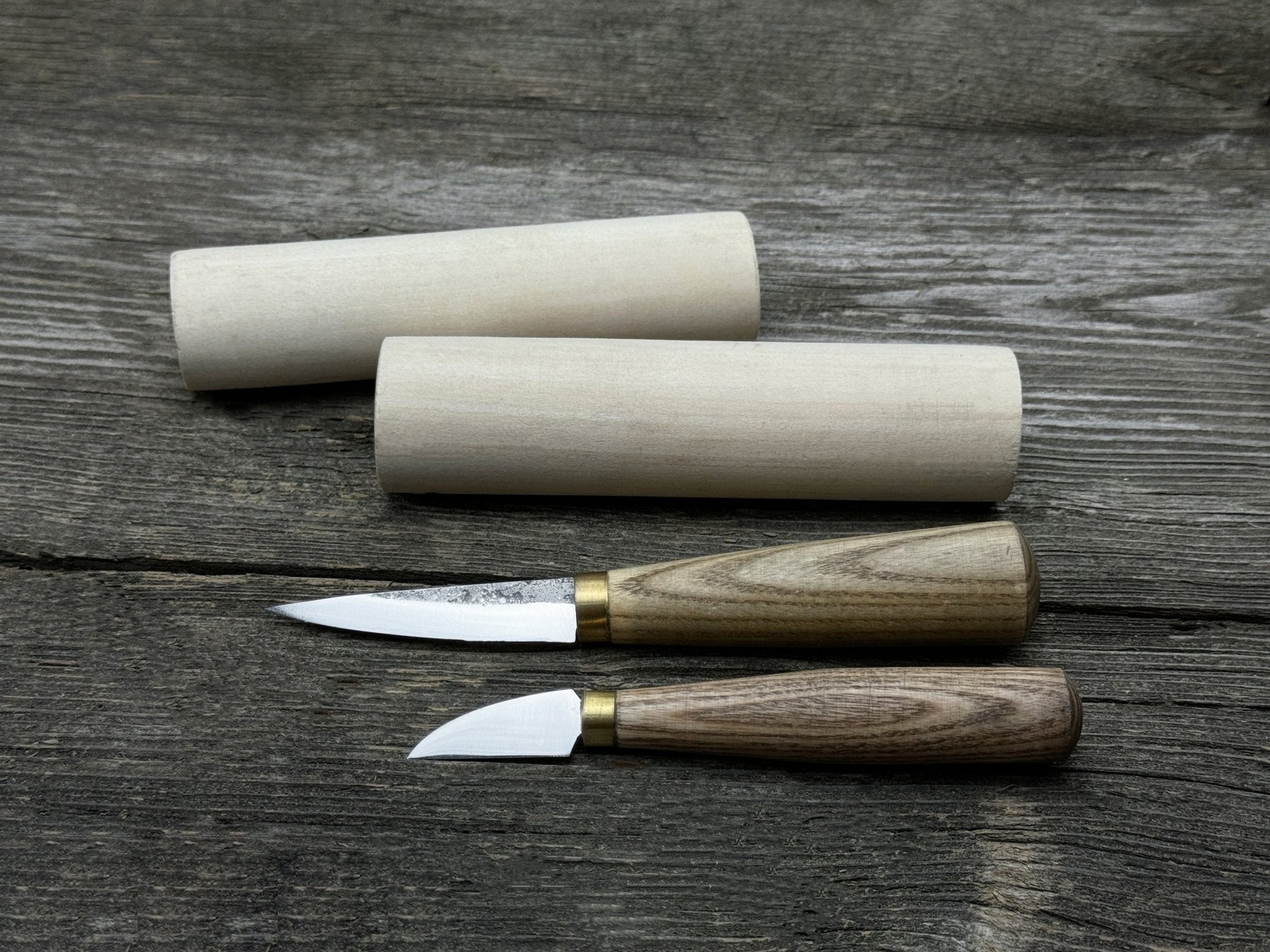 Hand-Forged Wood Carving Tool Set with Wooden Blanks WS9