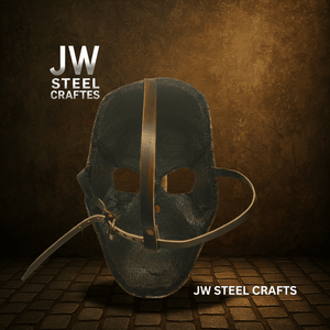 Handcrafted Metal Skull Mask: Choose Copper, Chrome or Antique Finish