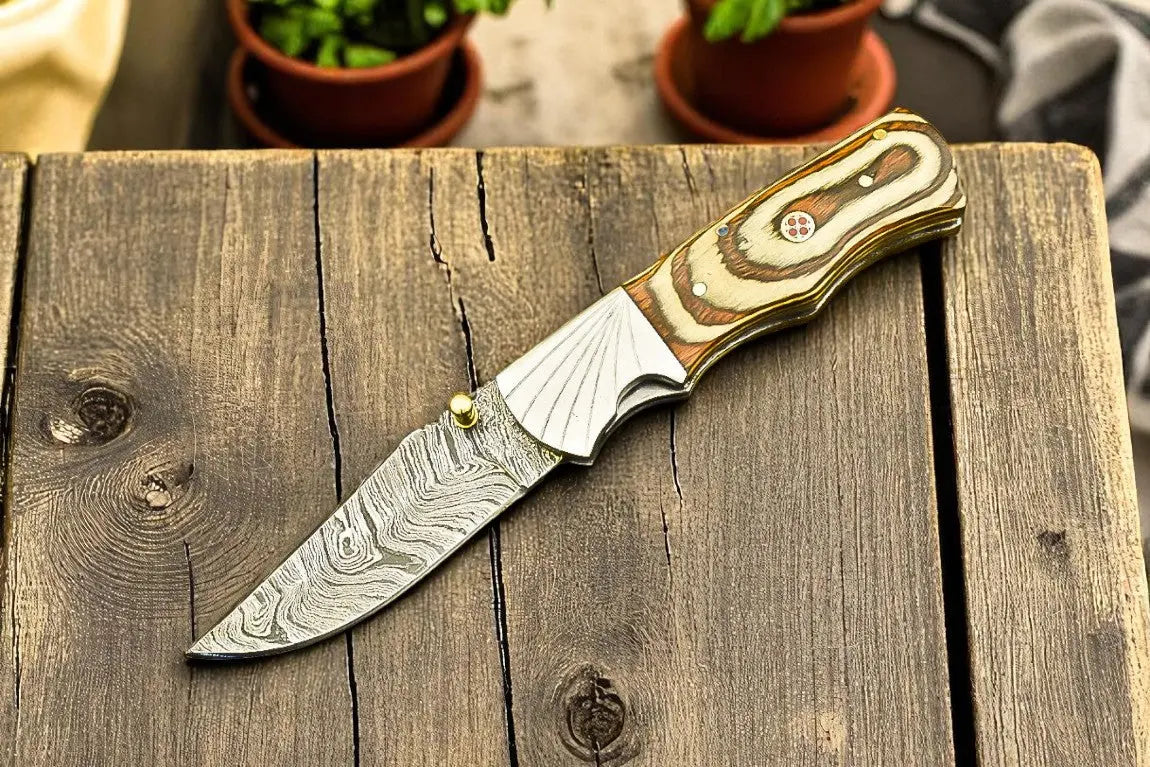 handmade pocket knives | best knives under 100$ Damascus Knife Store