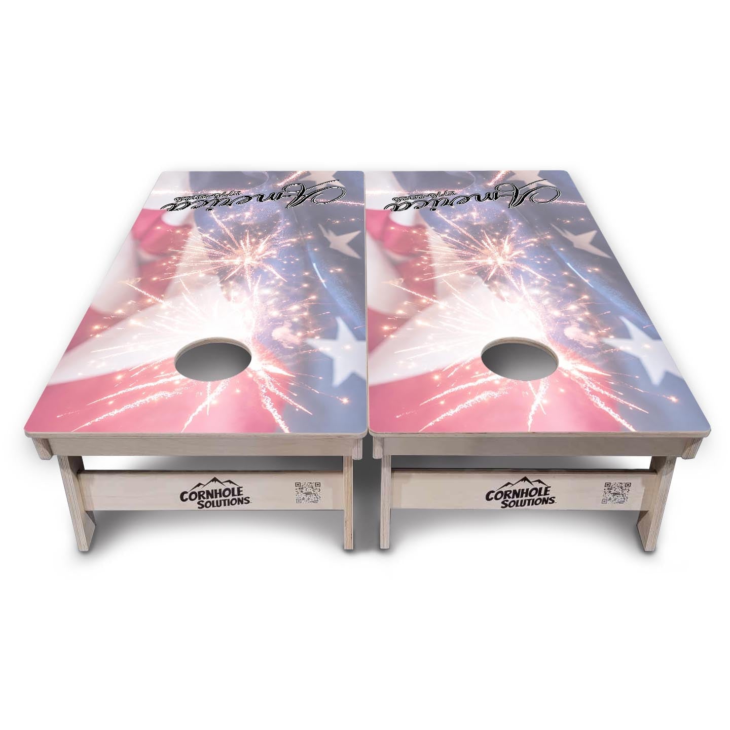 Complete Tournament Cornhole Bundle - Boards, Bags & Carrying Case - America 1776-2026 "Limited Edition"