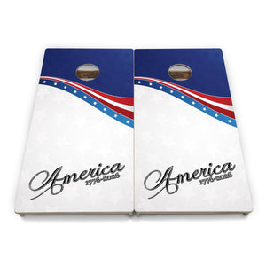 Complete Tournament Cornhole Bundle - Boards, Bags & Carrying Case - America 1776-2026 "Limited Edition"