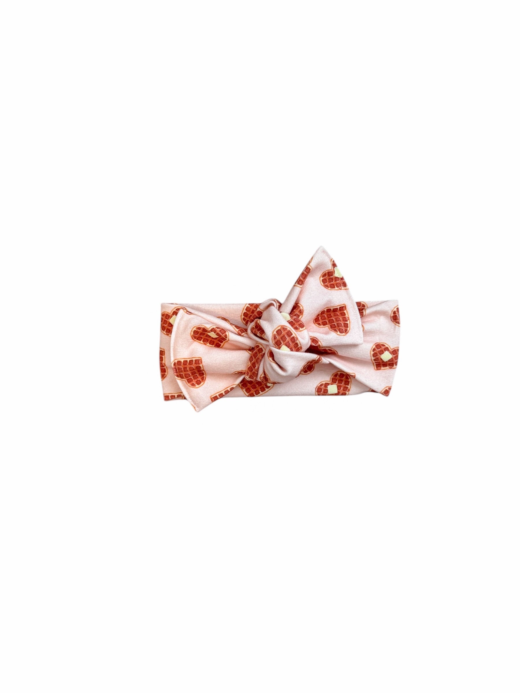 Heart Waffles Tie On Headwrap by Boosh Baby