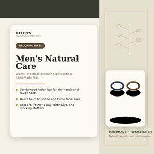 "Gentleman's Essential Trio" by Helen's All Natural Creations, shaving & grooming detail photo 2