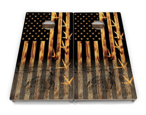 Hidden Turkey Flag Cornhole Boards – Tournament Series