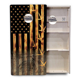 Hidden Turkey Flag Cornhole Boards – Tournament Series