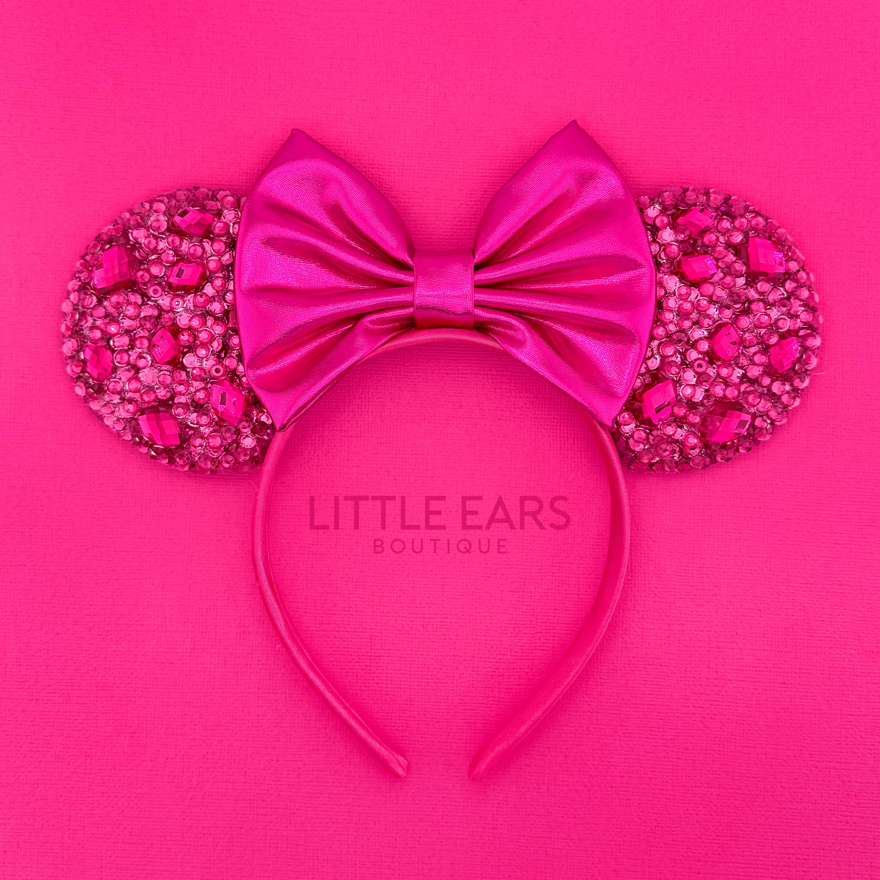 Hot Pink Sparkle Ears by Little Ears Boutique, headbands main product photo