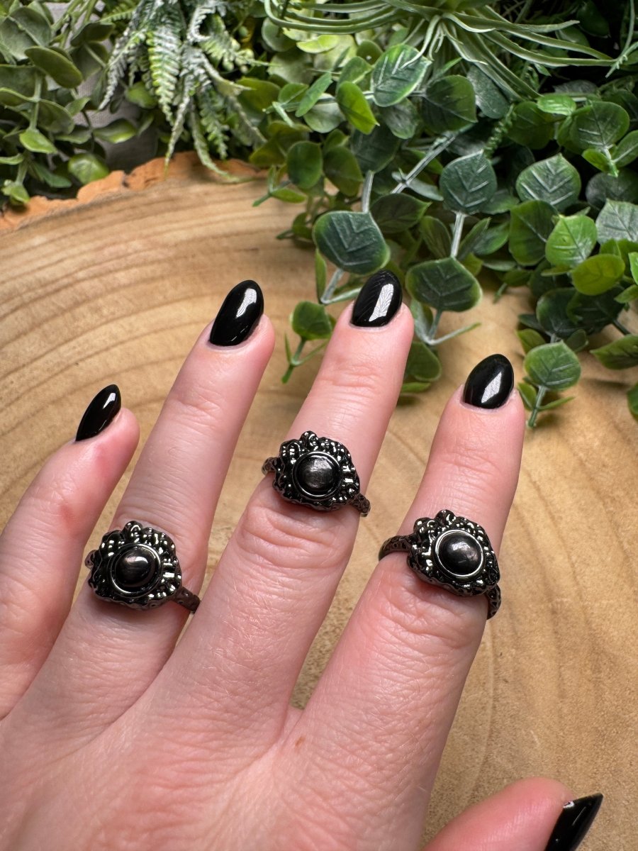 Hypersthene Ring Adjustable
