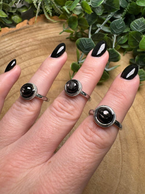 Hypersthene Ring Adjustable