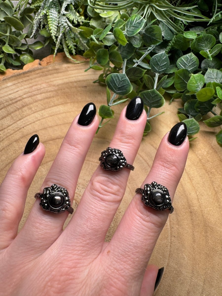 Hypersthene Ring Adjustable