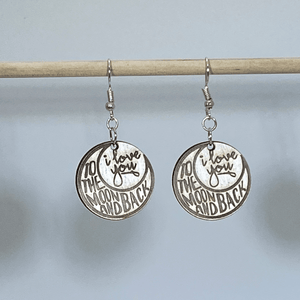 Love You to the Moon Earrings | Celestial Jewelry Gift
