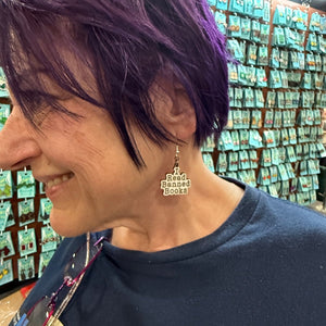 I Read Banned Books Wooden Earrings | Book Lover Literary Jewelry