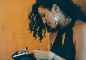 Handmade Hummingbird Hoop Earrings: Aluminum Bird Jewelry