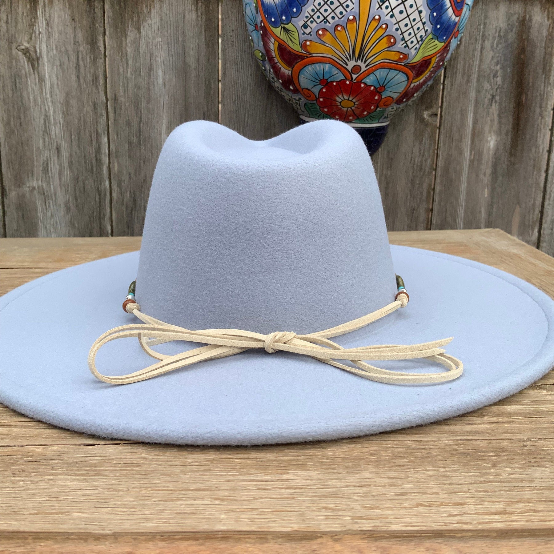 Unakite Hatband, green and pink Gemstone Hat Band