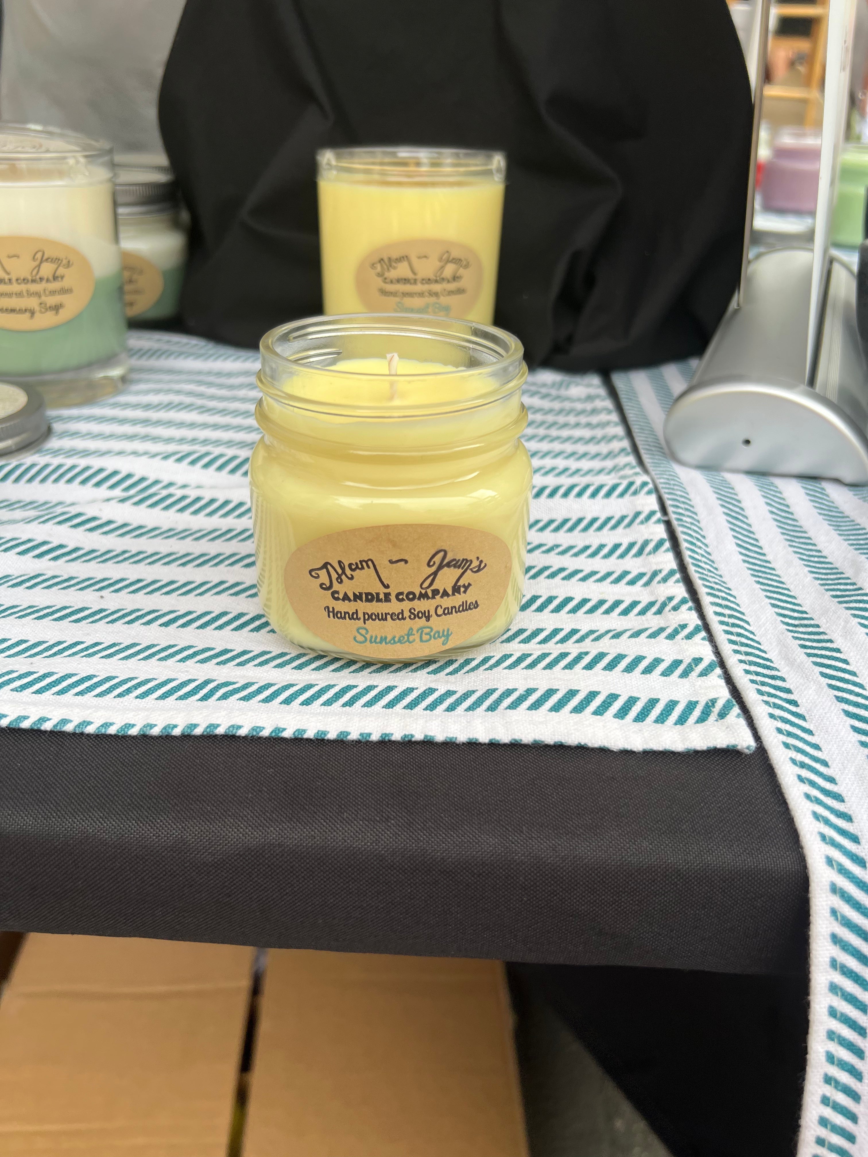 Sunset Bay soy candle and wax melts by Mam Jam’s Candle Company, detail image 2