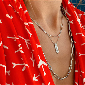 Mini Kundalini Serpent Necklace | Sterling Silver by Ke Bella, additional product image 2