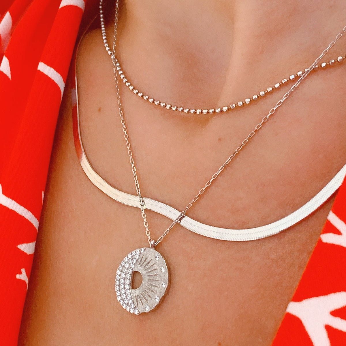 Celestial Coin Necklace | Gold Vermeil by Ke Bella, additional product image 2
