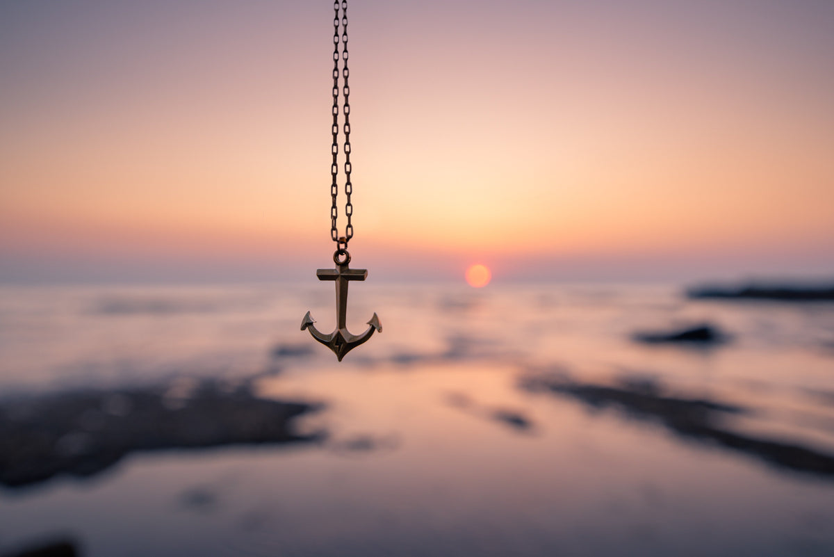 Hold Fast Anchor Necklace - Bronze Christian necklace by Forged By Fire - additional view 5