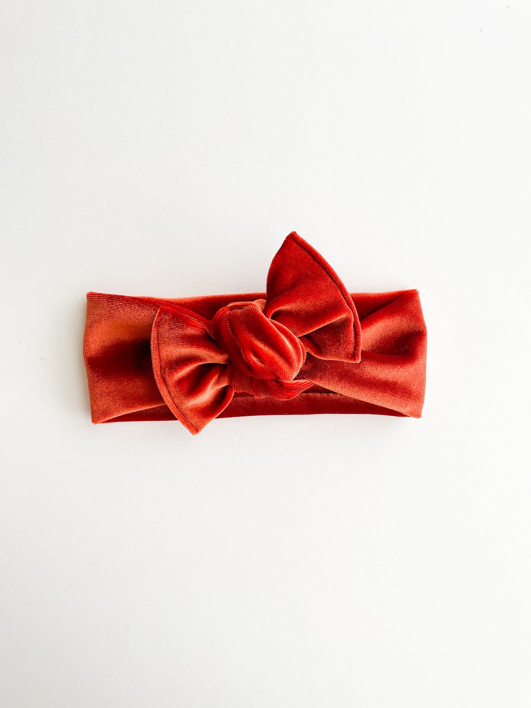 Burnt Orange Velvet Headwrap by Boosh Baby