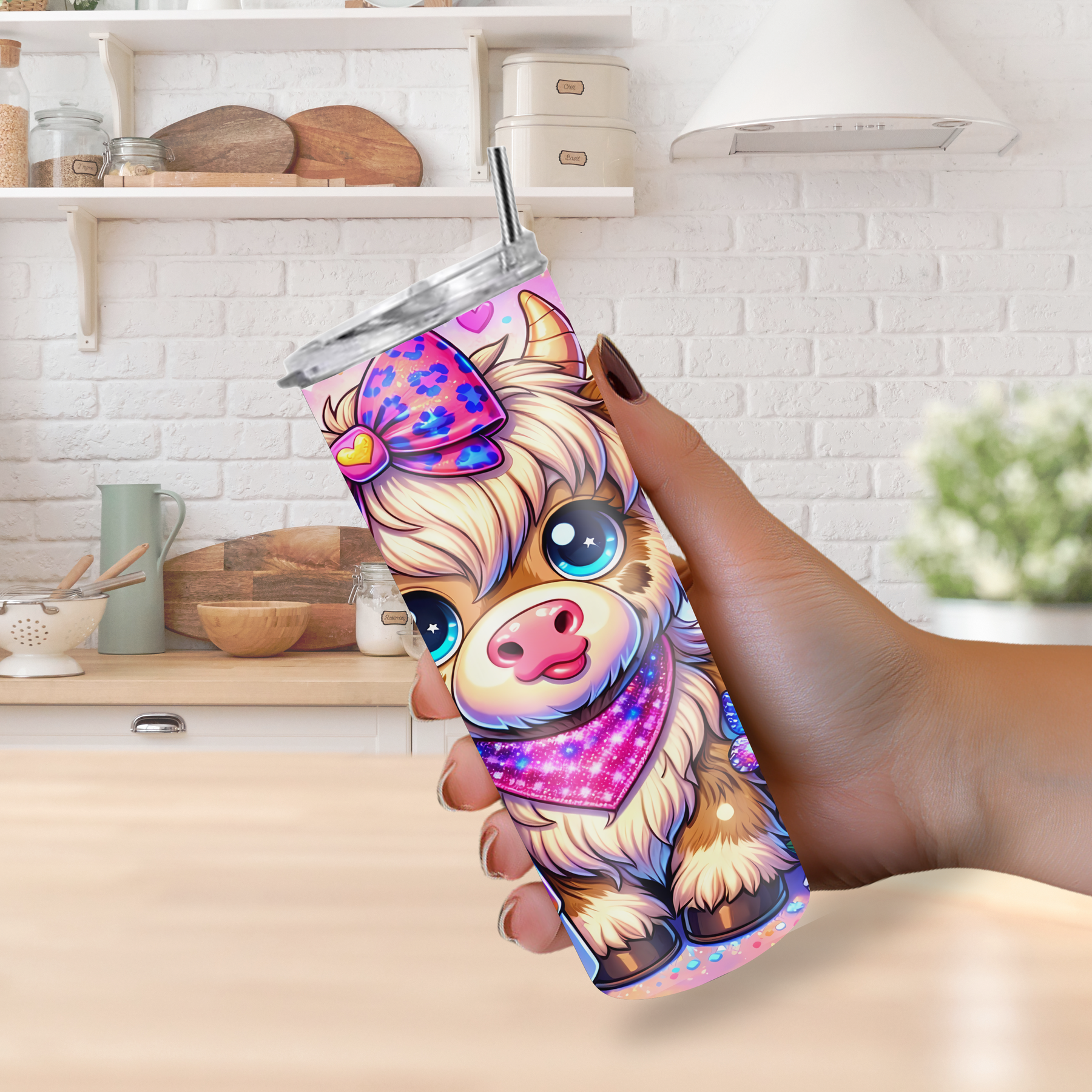 "Bit of a Mess But doing My Best" 20oz Cow Tumbler