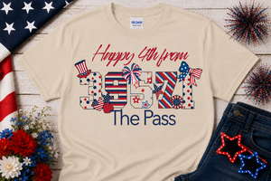 Sublimated Zip Code T-Shirt Patriotic 4th of July
