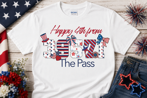 Sublimated Zip Code T-Shirt Patriotic 4th of July